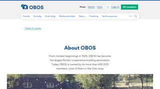 English - Obos - Obos Portal