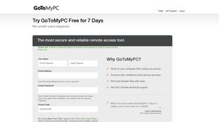 
                            7. Enjoy Free Remote Access for 7 Days - GoToMyPC - My Pc To Go Portal