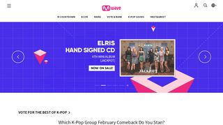 
Enjoy Mnet K·POP, Mwave  
