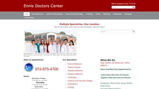 
                            1. Ennis Doctors Center - Ennis Doctors Center Patient Portal
