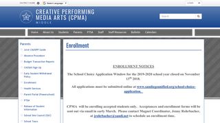 
                            4. Enrollment | Creative Performing Media Arts - Powerschool Student Portal Cpma