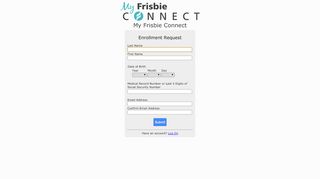 
                            7. Enrollment Request - My Frisbie Connect - My Frisbie Connect Login