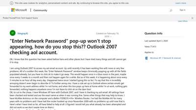 "Enter Network Password" pop-up won't stop appearing, how ...