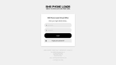 Enter your login details below... - SMS PHONE LEADS