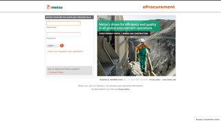 
                            4. enter your metso-supplied credentials - POOL4TOOL - Pool4tool Login