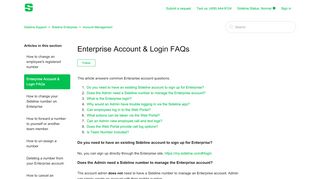
                            3. Enterprise Account & Login FAQs – Sideline Support - Sideline Sign In