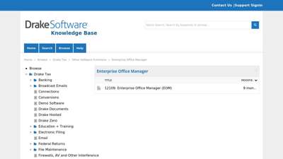 Enterprise Office Manager - Drake Software