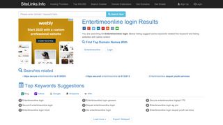 
                            4. Entertimeonline login Results For Websites Listing - Https Secure3 Entertimeonline Com Ta 6139559 Login