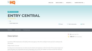 
                            4. Entry Central - Reviews - Race Directors HQ - Entry Central Organiser Portal