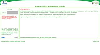 
                            12. ePAS Login - Citizens Property Insurance - Citizens Property Insurance Agent Portal