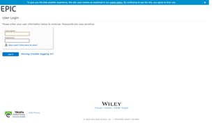 
                            2. EPIC Login - wiley-epic.com - Https Admin Inscape Epic Com Portal Aspx