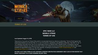 
epic war llc mobile strike terms of use
