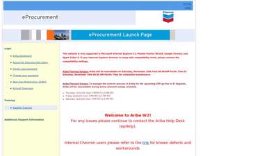 eProcurement Launch Page