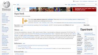 
                            7. Equa bank - Wikipedia - Equabank Login