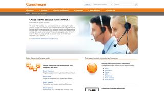 Equipment Services | Carestream - Carestream Health - Carestream Service Portal