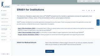 
                            4. ERAS® for Institutions | AAMC - Myeras Sign In