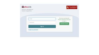 
                            9. eRezLife: Please sign in - My Alvernia Portal
