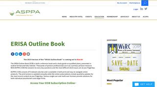 ERISA Outline Book | AMERICAN SOCIETY OF PENSION ... - Erisa Outline Book Online Portal