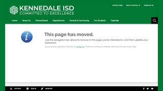 
                            4. Error 404 - Page Not Found - Kennedale ISD - Kennedale Parent Portal