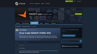 
                            7. Error Code SIGNUP-FORM-500 :: FACEIT.com - Faceit Sign Up