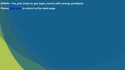 ERROR : You_just_tried_to_get_login_record_with_wrong_userName