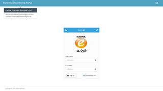 eSahulat:Franchisee Monitoring Portal - Nadra - Nadra Esahulat Login