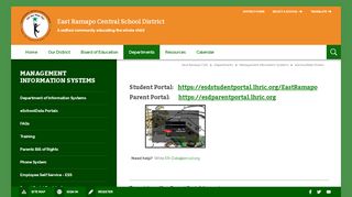 
eSchoolData Portals - East Ramapo Central School District
