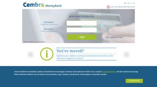 
                            4. eService Login - Cembra Money Bank - Cembra Credit Card Portal