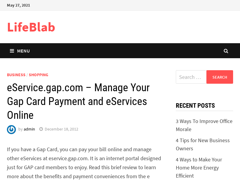 
                            3. eService.gap.com - Manage Your Gap Card Payment and ...