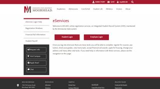
                            5. eServices at Minnesota State University Moorhead - Mnscu Eservices Portal