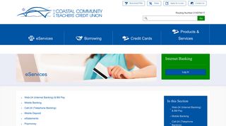 
                            4. eServices - Coastal Community and Teachers Credit Union - Ccatcu Portal