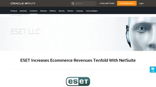 
                            6. ESET uses NetSuite & Achieves a 10x Increase in Ecommerce ... - Eset Partner Portal Login Uk
