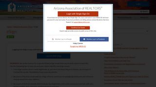 
                            1. eSign | Arizona Association of REALTORS® - Esign Online Login