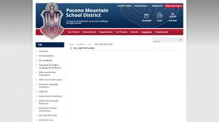 
                            3. ESL / ESL Staff 2018-2019 - Pocono Mountain School District - Pmsd Staff Portal