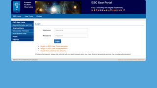 
                            1. ESO User Portal - CAS – Central Authentication Service - Eso User Portal