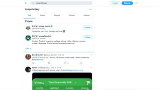 
                            8. #espnfantasy hashtag on Twitter - Espn Fantasy Rugby 2018 Portal
