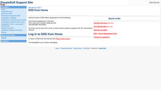 
ESS from Home - PeopleSoft Support Site - Google Sites
