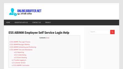ESS.ABIMM.COM Employee Login 🤑ABI Mastermind Self Service