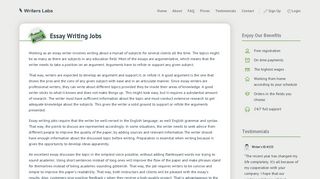 
                            6. Essay Writing Jobs - Sign Up & Start Make Money with ... - Writerslabs Sign Up