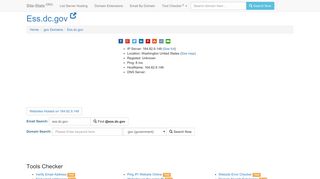 
Ess.dc.gov - Site-Stats .ORG
