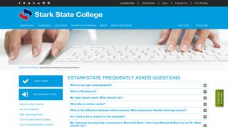 
                            4. eStarkState frequently asked questions | Stark State College ... - Stark State Plus Card Portal