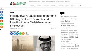 
                            8. Etihad Airways Launches Programme Offering Exclusive ... - Etihad Government Employee Portal