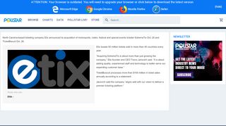 
                            10. Etix Acquires ExtremeTix, TicketBiscuit - Pollstar - Extremetix Portal