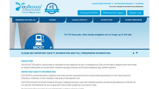 
                            4. EUFLEXXA for Healthcare Providers - Euflexxa Solution Center Portal