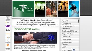 Event Medic, Set Medic, Production Medic, Concert Medic ... - Event Medics Portal