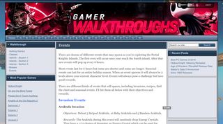 
                            6. Events - Gamer Walkthroughs - Portal Knights Pacific Shells
