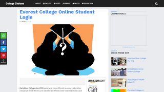 
Everest College Online Student Login - College Choices
