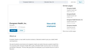 
                            8. Evergreen Health, Inc. | LinkedIn - Evergreenmd Org Provider Portal