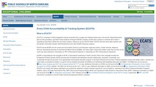 Every Child Accountability & Tracking System (ECATS ... - Ecats Login