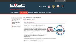 
                            2. EVSC Parent Access - EVSC